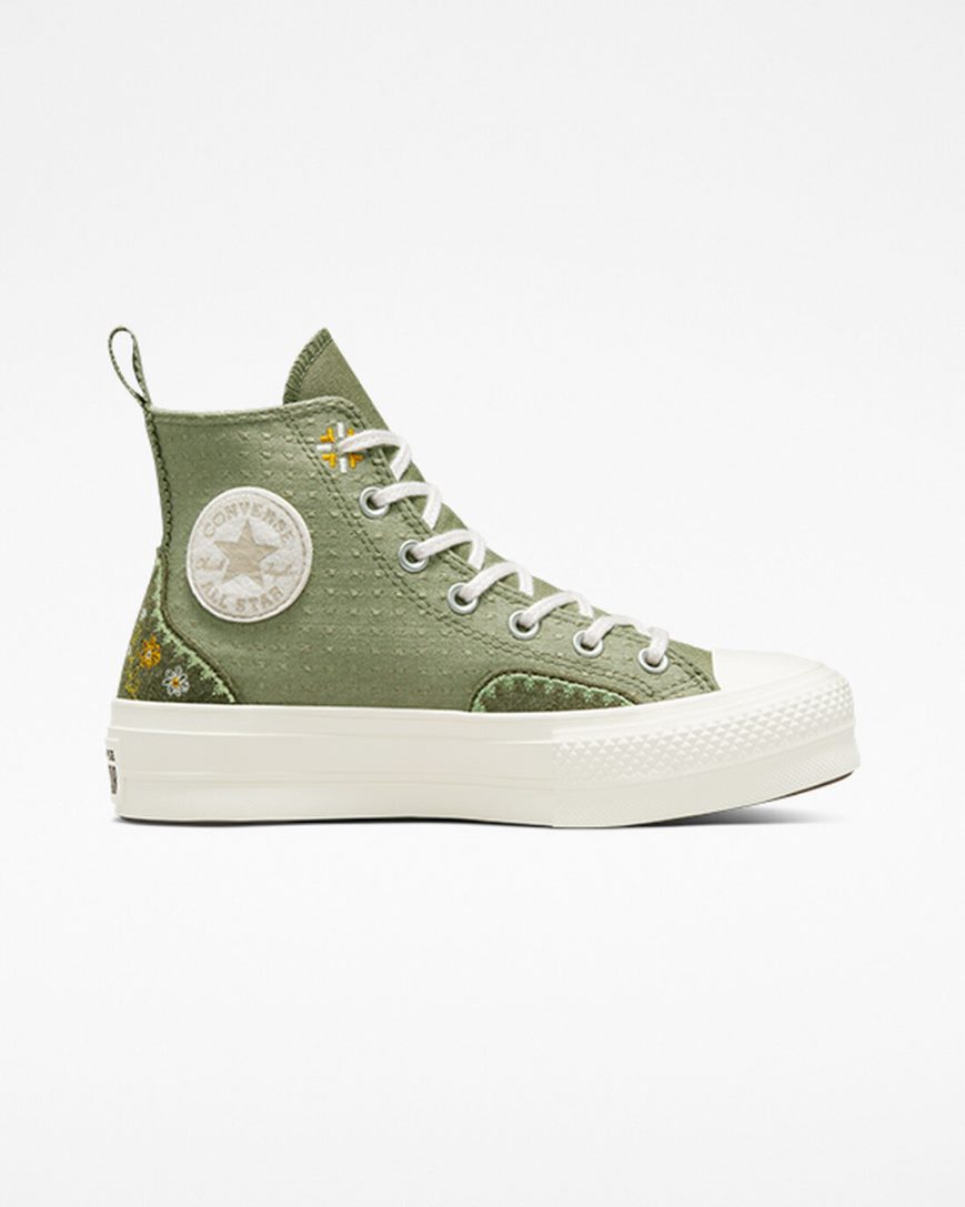 Dámské Boty Na Platformy Converse Chuck Taylor All Star Lift Autumn Embroidery Vysoké Světle | CZ IBYC81